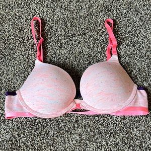 Victoria’s Secret size 32B Pink and Purple T-Shirt Bra